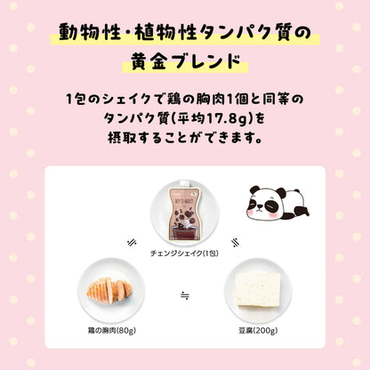 【7個入り（1週間のセット）】置き換えダイエット チェンジフィット イチゴ＆バナナ味　197kcal